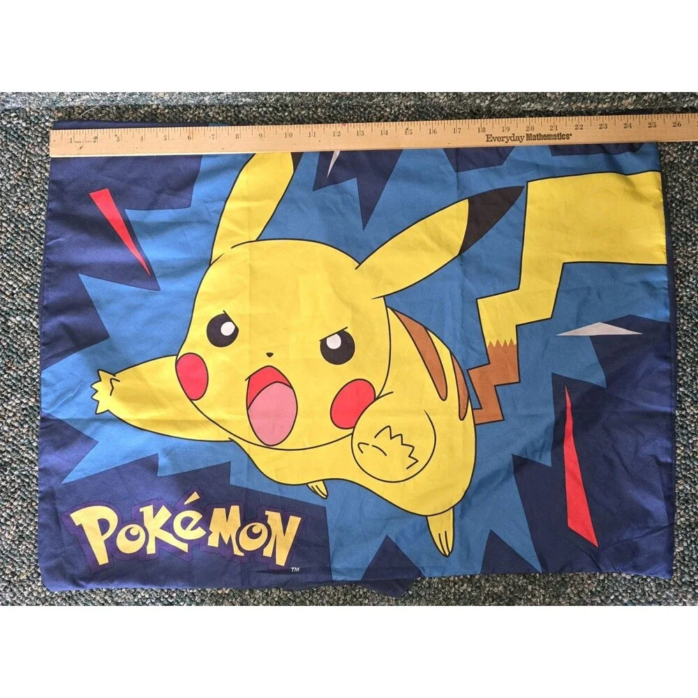 Pokemon Pikachu Pillowcases Set of 2 Blue Yellow